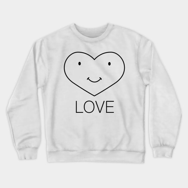 Dandadan Aira Shiratori's Love Hate Crewneck Sweatshirt by aniwear